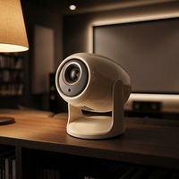 Auto Focus 720P HD Projecteur intelligent avec haut-parleurs intégrés Android 12 Mini cinéma maison portable compatible WiFi
