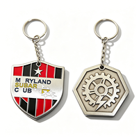 Porte-clés en métal personnalisé avec logo, motif floral, cadeaux d'anniversaire, porte-clés esthétique en métal
