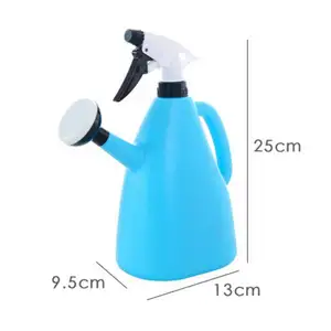 In Stock 2 In 1 Plastic Watering Can Multifunctional Mini Plant Watering Trigger Sprayer Portable Garden Tools