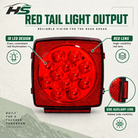 Feu arrière LED HSSH 12V IP68, feu combiné arrière pour camion lourd, remorque, semi-remorque, véhicule de transport