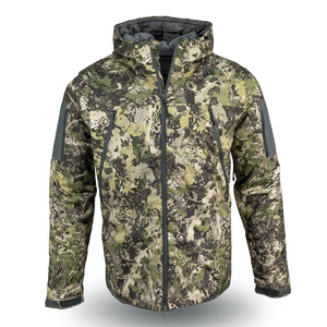 Logotipo personalizado de la empresa a prueba de viento senderismo Abrigo con capucha al aire libre impermeable Forro de malla ligero Softshell hombres chaquetas de invierno uniforme - Product Image 2