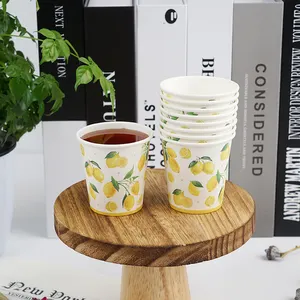 Wholesale 4oz Disposable Environmental Protection High Quality Coffee Paper Cups With Printed Patterns