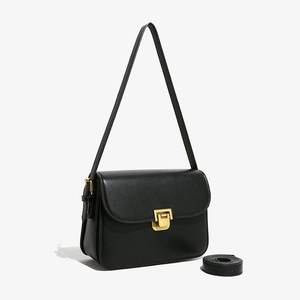 High-end Men's PU Medium Underarm Bag Solid Color Zipper <b>Buckle</b> Button Adjustable <b>Strap</b> 2025 Spring Street Trends Durable Daily - Product Image 2