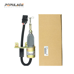 Vanne solénoïde Populace 4942879 24V pour arrêt du moteur de machines de construction - Product Image 3