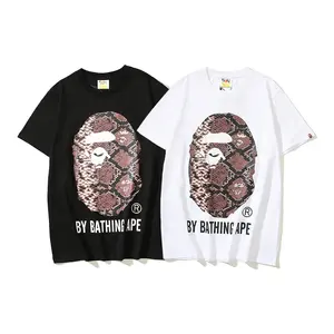 Hiphop Clothing Custom Graphic Tshirt Oversized Printed High Gsm Boxy Fit Polyester Crew Neck Plain T Shirt