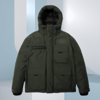 Veste en duvet pour homme de haute qualité, design vintage, fermeture éclair, capuche imperméable, confortable et chaude