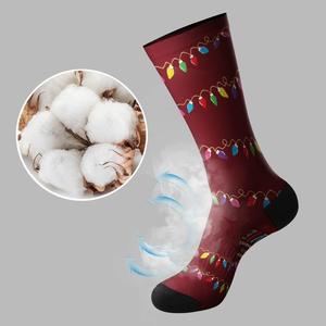 Transfrontalier pour <span class=keywords><strong>Amazon</strong></span> Chaussettes en éponge décontractées <span class=keywords><strong>de</strong></span> <span class=keywords><strong>Noël</strong></span> Cinq explosions <span class=keywords><strong>de</strong></span> personnalité Impression numérique personnalisée Enfants d'équipage tricotés - Product Image 4