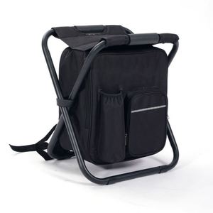 Folding Camping Chair Stool with Tackle <b>Bag</b> <b>Waterproof</b> Oxford Fabric & Alloy Steel - Product Image 5