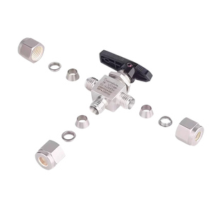 SS-45XS8 316 ท่อสแตนเลสแบบปลายเปิด ทนแรงดันสูง 1500PSI สำหรับเครื่องมือวัดแก๊ส บอลวาล์ว 3 ทาง - Product Image 4