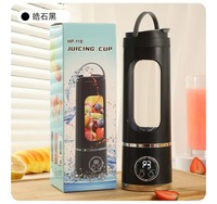 Blender portable rechargeable 450 ml, mixeur à jus fraîchement pressé, sécurité personnelle, 10 lames, mini presse-agrumes