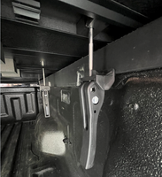 Couverture de benne de camion pliable en quatre parties, extensible à 8 pieds, manuelle, en aluminium, compatible avec Toyota Hilux Xtra Hood Locker