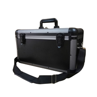 Mallette à outils OEM ODM en aluminium noir mallette de transport avec mousse pour équipement matériel d'instruments