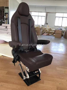 Silla de conducción de barco de excursión ajustable negra al por mayor hecha de aluminio y PU con certificado CCS para uso en <span class=keywords><strong>Marina</strong></span> - Product Image 3
