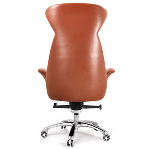 Silla de cuero genuino PU moderna de lujo al por mayor de fábrica OEM silla de oficina ejecutiva giratoria reversible ajustable - Product Image 4