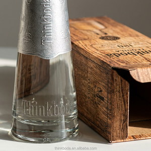 Botella de Ginebra Cónica de Lujo de 750 ml, Caja de Regalo Personalizada, Marca Integrada de Licores, Solución para Regalos Navideños - Product Image 3