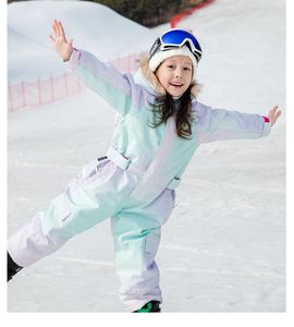 Nuevo Conjunto de Traje de Esquí de una Pieza para Niños y Niñas, Impermeable y Cálido, Overol de Esquí para Niños - Product Image 4