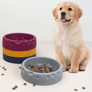 Comedero lento para perros, diseño antideslizante de silicona, lavavajillas, apto para microondas, cuencos para cachorros y gatos, cuencos para una alimentación <span class=keywords><strong>saludable</strong></span> - Product Image 1