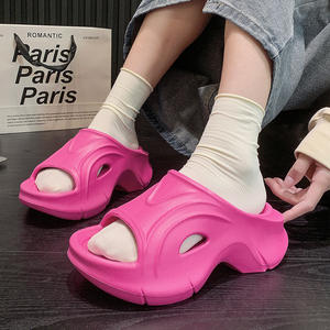 Sandalias de Plataforma con Punta Abierta para Mujer, Suela Gruesa Antideslizante, Zapatos de Playa, Moda de Verano, Talla para Adultos, 3.5cm o Más de Altura - Product Image 1