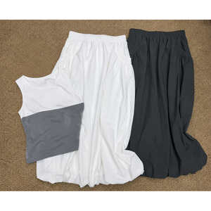 Conjunto de 2 Piezas para Mujer, Top Casual sin Mangas <span class=keywords><strong>con</strong></span> Cuello y Volantes, Minifalda Sólida en Línea A, para Uso Diario - Product Image 3