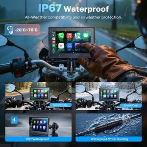 Sans fil Android Auto Y Carplay Pantalla Para Moto Accesorios Per Con Pour Gps Senza Fili 5 Pouces Pulgadas <span class=keywords><strong>Mirror</strong></span> <span class=keywords><strong>Link</strong></span> - Product Image 6