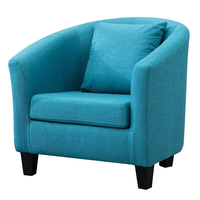 Fauteuil de détente moderne et confortable avec mousse haute densité pour appartement résidentiel, chambre et bureau à domicile