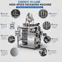 Machine d'emballage automatique multi-voies pour sachets de concentré de tomate, purée, pâte, sauce et ketchup, certifiée CE