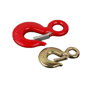 Crochet de levage rond autobloquant en acier allié Nolton, revêtu par poudrage, pour élingues, normes nationales - Product Image 1