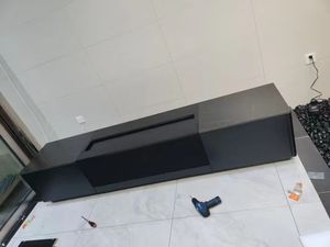 92/ 100 /120 inç motorlu zemin yükselişi farklı renkli <span class=keywords><strong>TV</strong></span> kabin ile pet kristal CBSP alr projeksiyon ekranı - Product Image 4