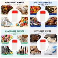 Bouteilles carrées en PE de 250 ml de qualité alimentaire avec bouchon à clapet pour aliments pour animaux, compléments alimentaires, médicaments, vitamines, comprimés de calcium, bonbons et stockage