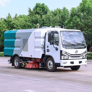 Dongfeng Environmentally Friendly Fast Carbon Steel Vacuum Road Sweeper Truck For Road Cleaning - Product Image 1