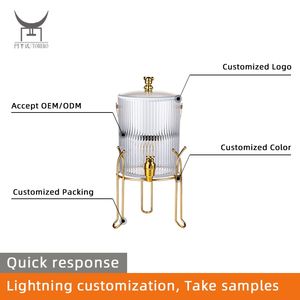 Frasco De Dispensador De Bebidas Plásticas Com Tap Stand Equipamento De Catering Dispensadores De Bebidas De Suco De Limonada Com Alça Para Piquenique De Casamento - Product Image 2