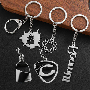 Nhà Máy biểu tượng tùy chỉnh thép không gỉ kim loại biểu tượng Mặt Dây chuyền tên tùy chỉnh Keychain trống khắc Charm Móc chìa khóa - Product Image 6