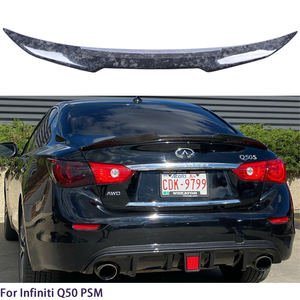 Aileron arrière en fibre de carbone forgée style PSM pour Q50 Q50S Q50L 2013-2023 - Product Image 1