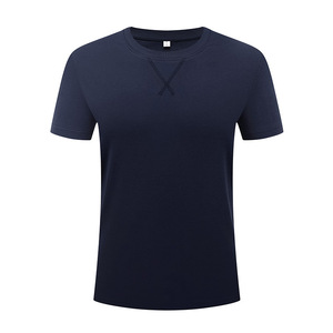 Camiseta Personalizada de Color Sólido, Algodón, Manga Corta, para Ocio y Promoción, Azul Gris, Azul Oscuro, Blanco, Negro, Caqui, SNS-RY6605 - Product Image 2