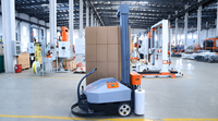 Robot d'emballage de palettes intelligent personnalisé, machine d'emballage automatique sous film étirable, CE
