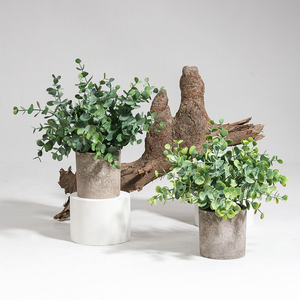Plantas Artificiales de Eucalipto en Maceta, Pequeñas Plantas Verdes de Eucalipto de Plástico, Plantas Auxiliares en Macetas, Plantas Artificiales para Decoración - Product Image 4