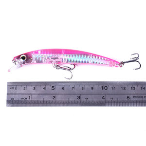 Esche artificiali rigide Long Minnow <span class=keywords><strong>in</strong></span> plastica per la <span class=keywords><strong>pesca</strong></span> <span class=keywords><strong>in</strong></span> <span class=keywords><strong>mare</strong></span>, <span class=keywords><strong>con</strong></span> linguetta. - Product Image 2