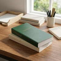 Carnet en cuir PU souple avec pages intérieures vierges, lignées ou quadrillées, agenda personnalisable pour le bureau ou comme cadeau