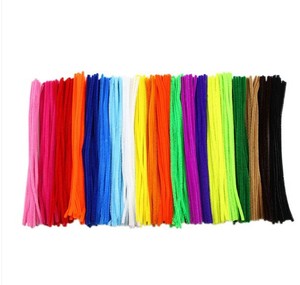 Palos peludos suaves multicolores, tallos de chenilla, limpiador de tuberías artesanal, alambre torcido hecho a mano para manualidades Diy Navidad - Product Image 6
