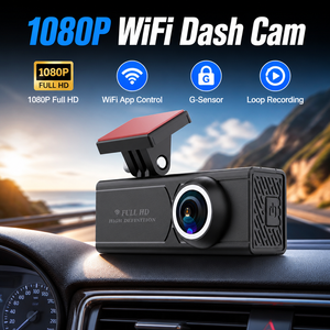 กล้องบันทึกวิดีโอติดรถยนต์ WiFi ความละเอียด 1080P บันทึกแบบวนซ้ำ โหมดจอดรถ 24 ชม. มุมมอง 120 องศา เครื่องบันทึกภาพติดรถยนต์มุมกว้าง รองรับ G-Sensor - Product Image 1