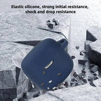 Étui de protection en silicone pour écouteurs sans fil JBL TUNE FLEX avec crochet – Housse de protection pour casque
