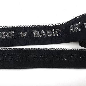 Factory Custom Embossed Nylon Spandex Logo Elastic Tape Garment Accessories Printed <b>Webbing</b> Bands - Product Image 2
