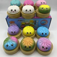 Jouets Squishies en forme de balle à bulles anti-stress, jouets sensoriels à remontée lente, jouets à presser, jouets cadeaux, jouets anti-stress en PVC avec logo personnalisé