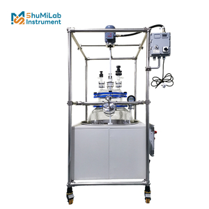 Reattore di vetro sferico ad alta precisione per reazioni chimiche di laboratorio di miscelazione e distillazione - Product Image 1