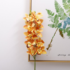 3D10 Ramo de Orquídeas Artificiales Pequeñas de Asia Oriental, 77cm de Altura, Simulación Realista, Decoraciones para Bodas y Hogar - Product Image 2