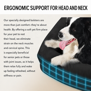 Lit orthopédique apaisant pour chien, canapé avec coussin en mousse alvéolée, doux et confortable, imperméable, antidérapant, lavable en machine - Product Image 3
