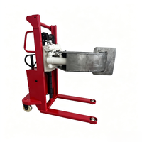 Chariot élévateur semi-électrique personnalisé Afuko FC avec pince rotative hydraulique CE, pneus pleins en polyuréthane 12V, batterie au plomb-acide