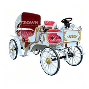 Carruaje turístico eléctrico con certificación CE, carruaje sin caballos recargable de 4 ruedas para desfiles al aire libre en atracciones turísticas - Product Image 2