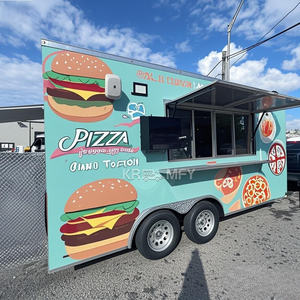 Remolques de Comida Totalmente Equipados 2025, Cocina Móvil, Carrito de Pizza, Café, Helados, Camión de Comida BBQ - Product Image 1