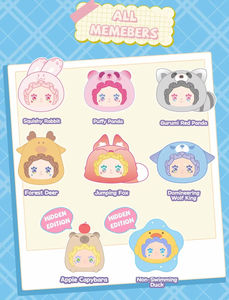 พวงกุญแจตุ๊กตาหน้าอนิเมะน่ารัก กล่องสุ่ม ลัคกี้เอ็มม่า ซีรีส์สวนสัตว์ - Product Image 5